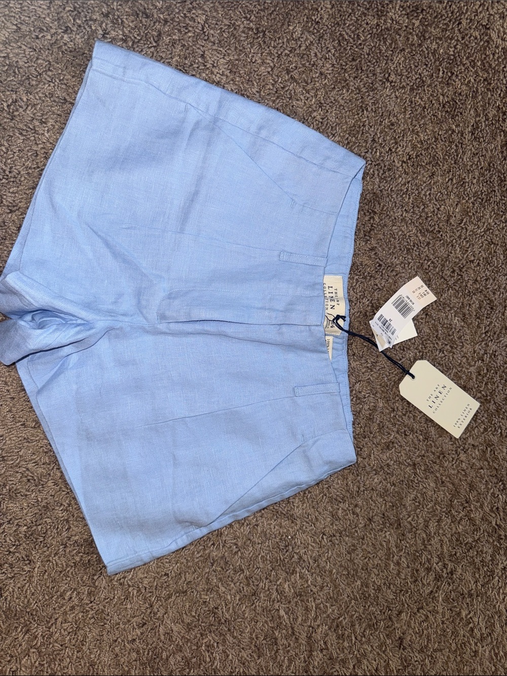 Abercrombie and fitch Linen Blend Light Blue Women’s Shorts